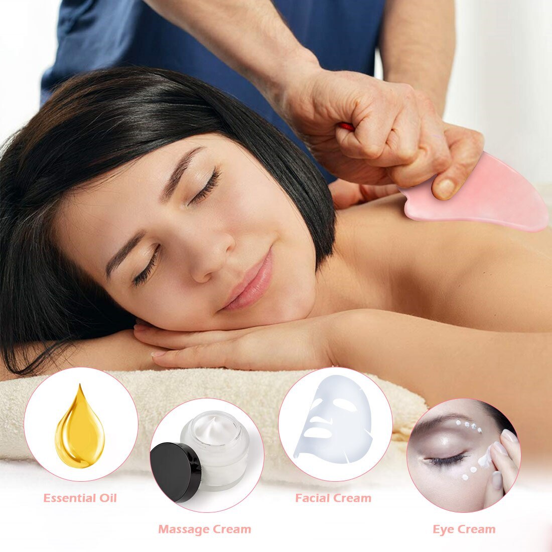 Quartz Gua Sha Massage