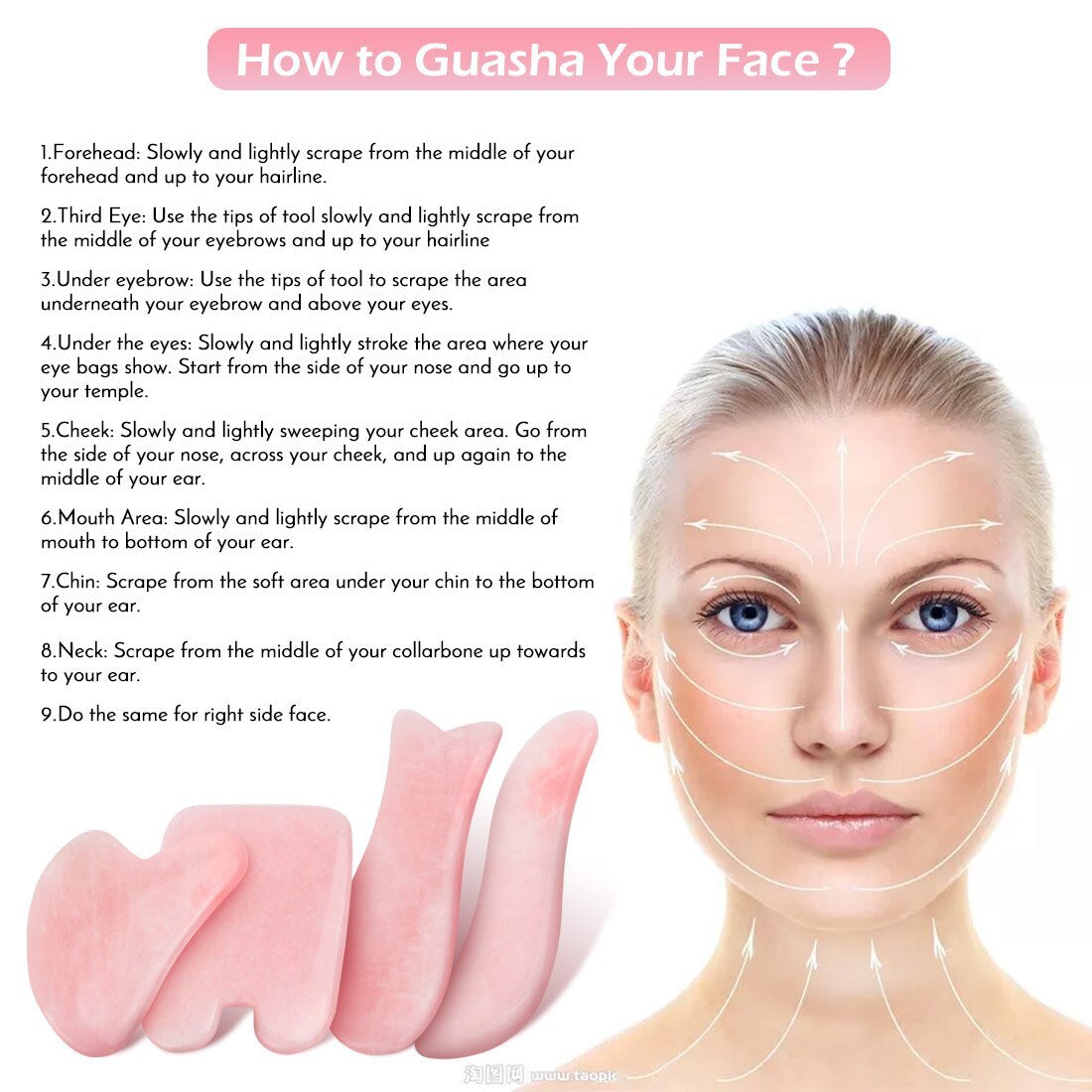 Quartz Gua Sha Massage