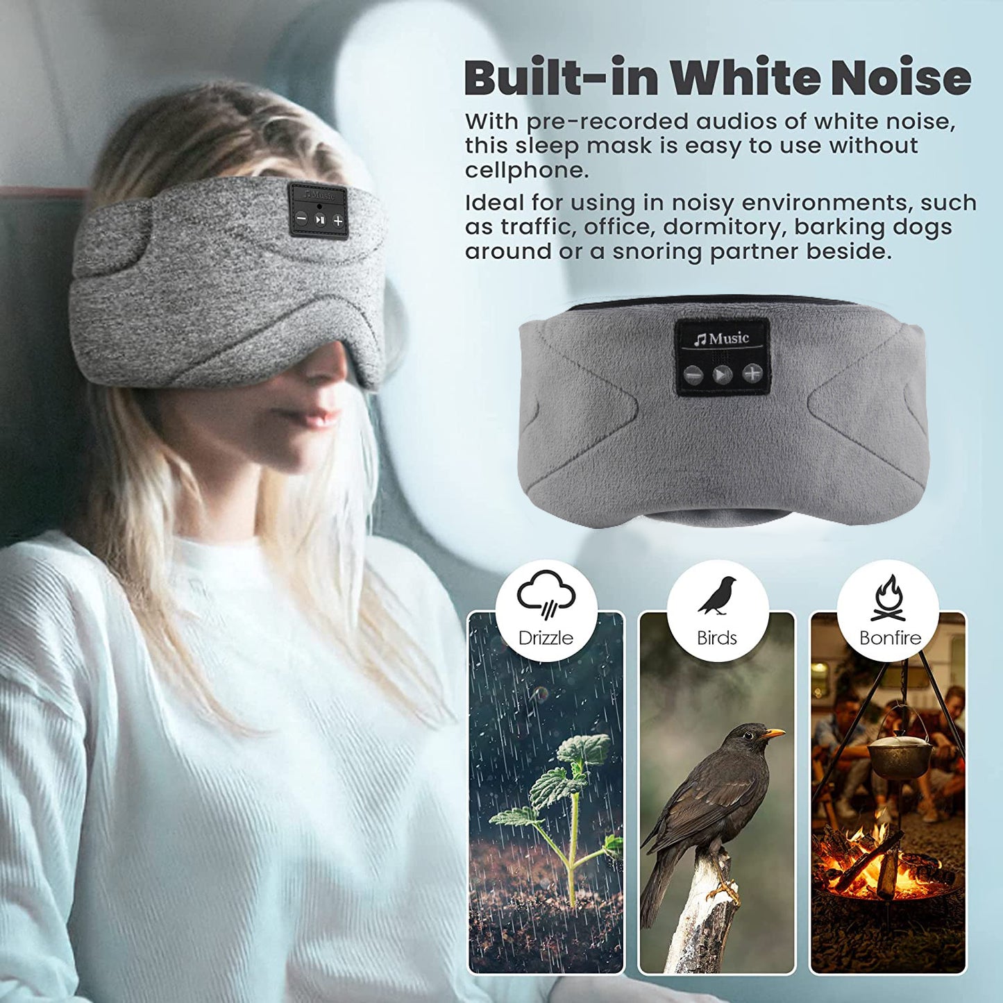 White Noise Sleep Eye Mask