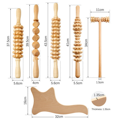 Wooden Massage Roller Suit