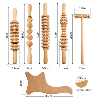 Wooden Massage Roller Suit